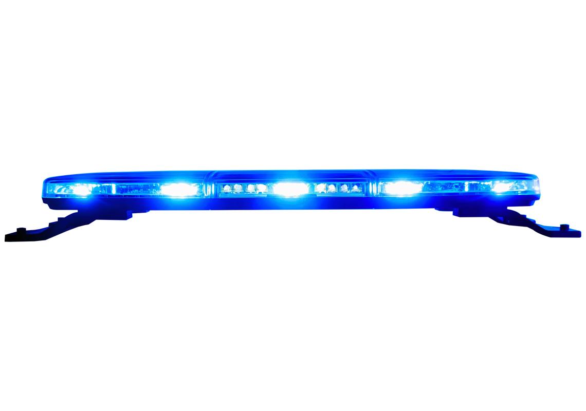 Barra di segnalazione a LED ultra piatta blu 950 mm COMPLETA